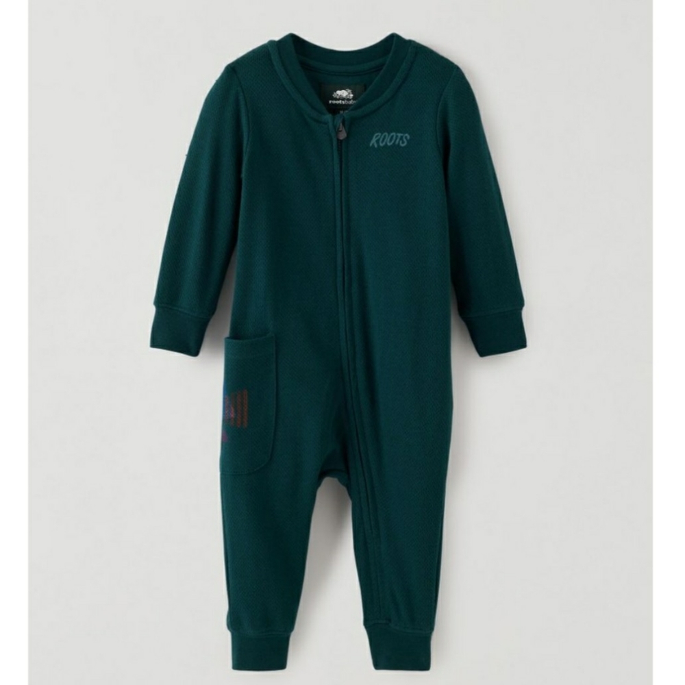 6-12M Roots baby romper